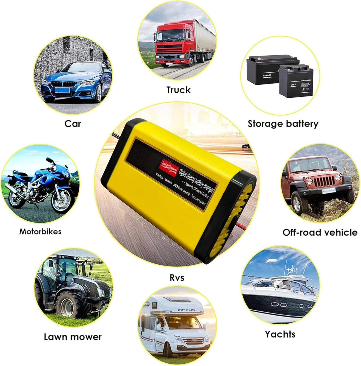 Cargador de batería de GEL AGM de plomo