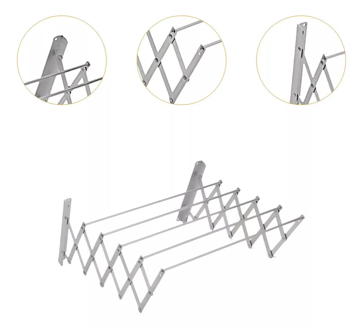 Tendedero de Ropa retráctil (Plegable)